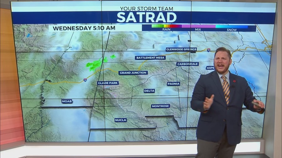 Most of the western slope's showers now behind us for the week