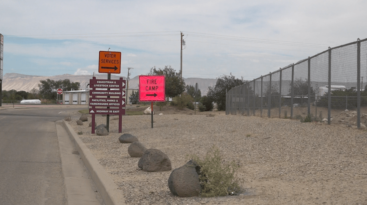 Mesa County fairgrounds converted into a fire base camp for the Turner Gulch fire