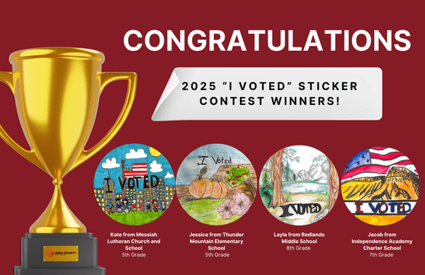 Mesa County Elections announce ‘I Voted' sticker winners