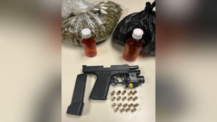 2 empty bottles of promethazine, ghost gun found in car: PD