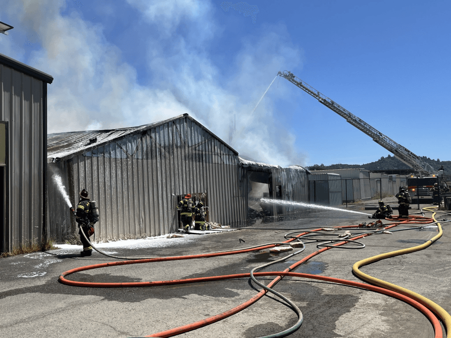 Fire breaks out at San Rafael airport, crews responding