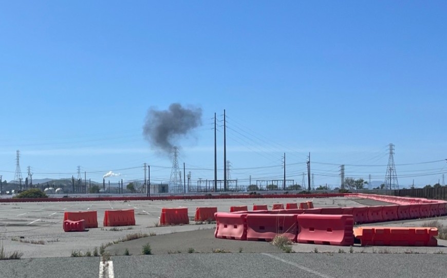 Flaring seen at Chevron refinery in Richmond