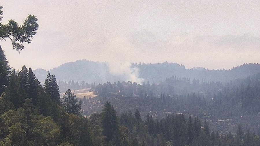 Wildfire ignites Friday in Santa Cruz Mountains