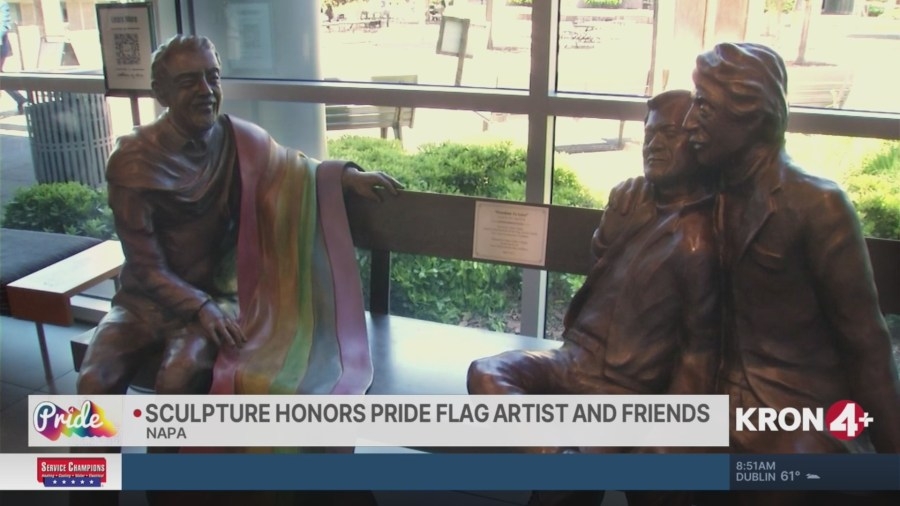 Pride flag creator and activists honored with new sculpture