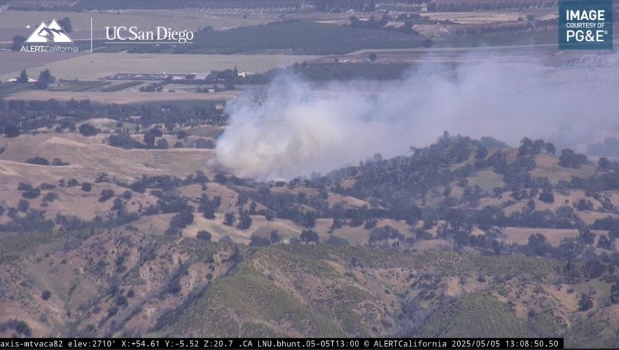 Firefighters stop progress of ‘Putah Fire' burning north of Vacaville