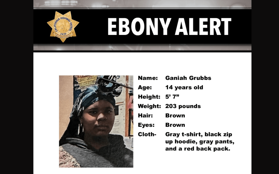 Ebony Alert issued for missing teen last seen in Castro Valley