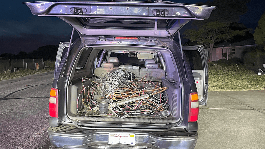 Thief had ‘enough copper wire to rewire small building': deputies