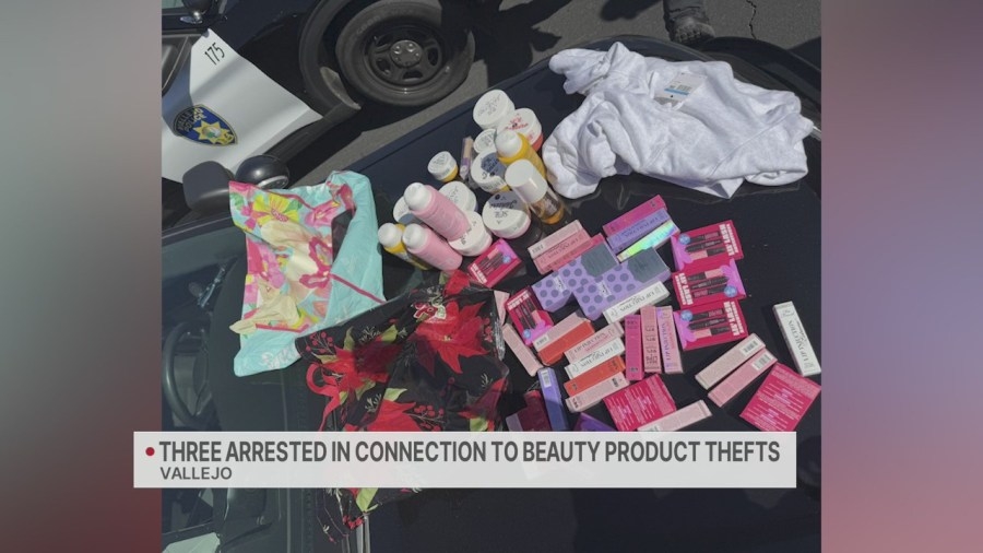 3 men arrested after high-end beauty products theft bust