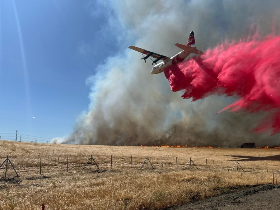 Midway Fire near Tracy now 50% contained, forward progress halted