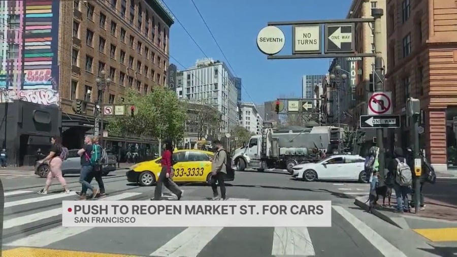 Ongoing push to reopen Market Street in San Francisco for cars