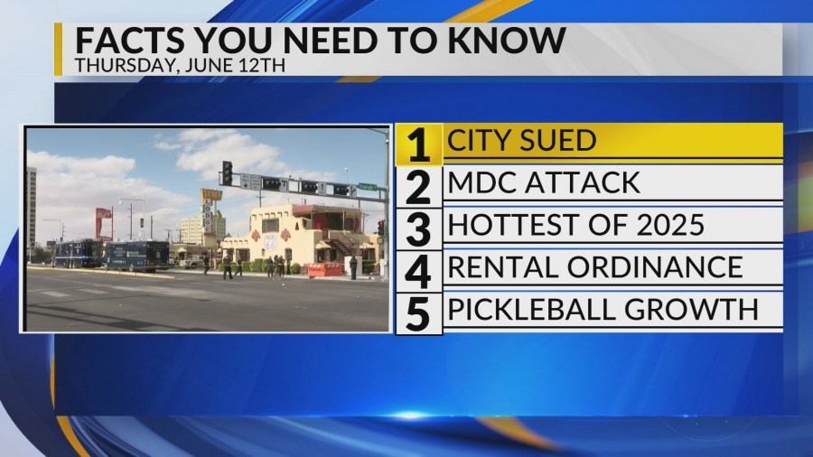 City of Albuquerque lawsuit, Inmate attacked at MDC, Hot weather, Albuquerque rental ordinance, Pickleball craze
