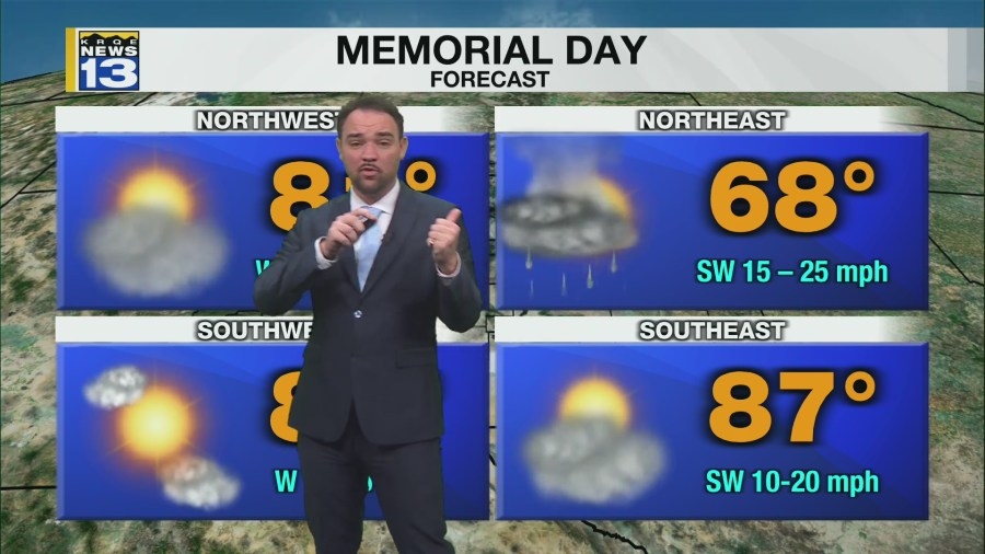 More moisture moves in through the week