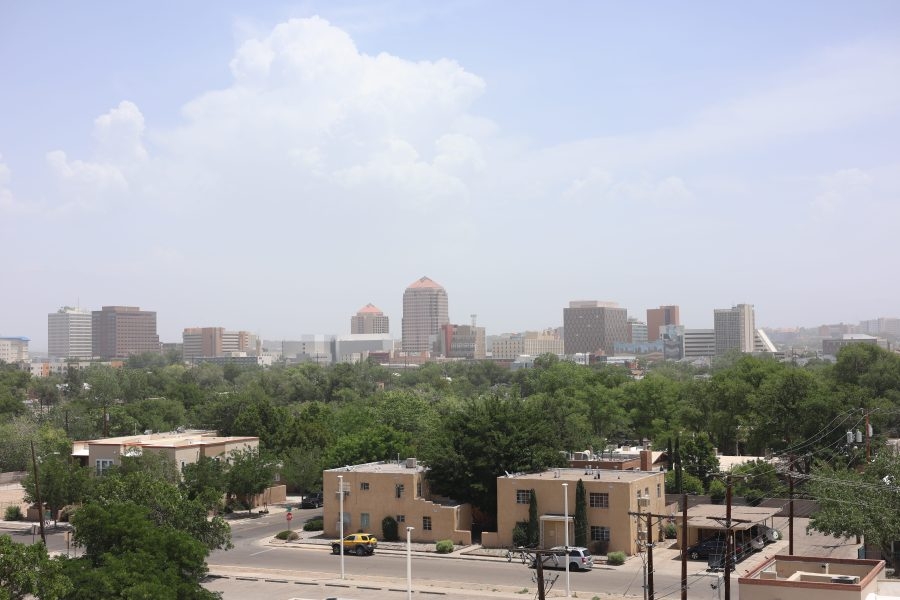 What's causing Albuquerque's hazy skyline?