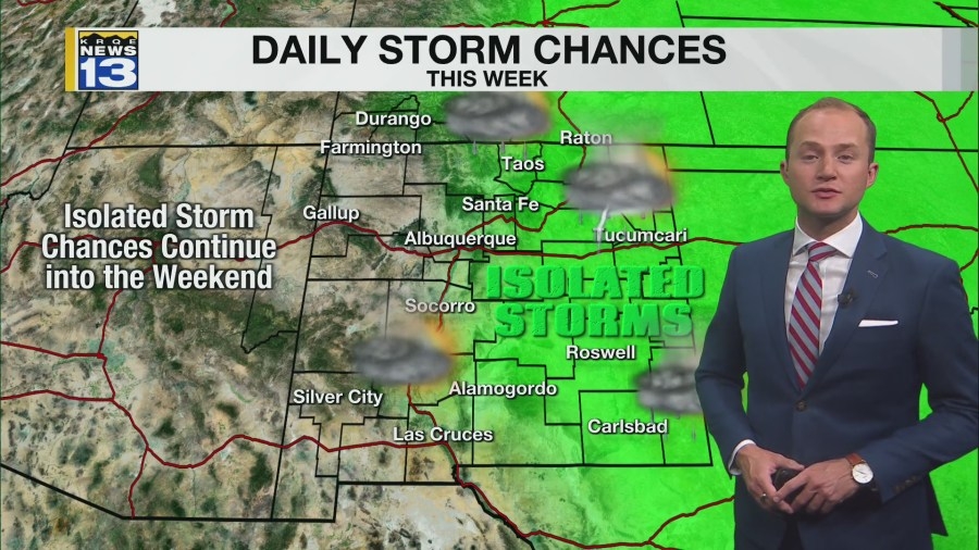 Storm chances continue this week