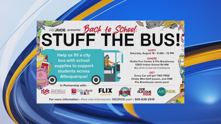ABQ Ride hosts ‘Back to School Stuff the Bus!' event
