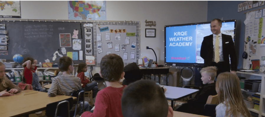 KRQE Weather Academy visits Double Eagle Elementary School
