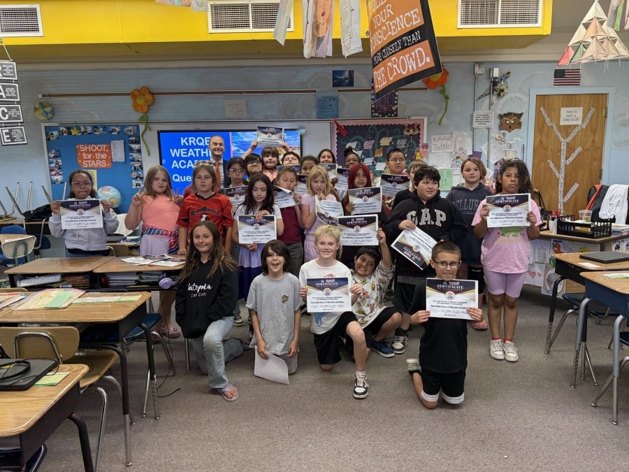 KRQE Weather Academy visits Mitchell Elementary School