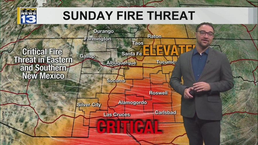Strong winds, warm temperatures and fire threat to start the week