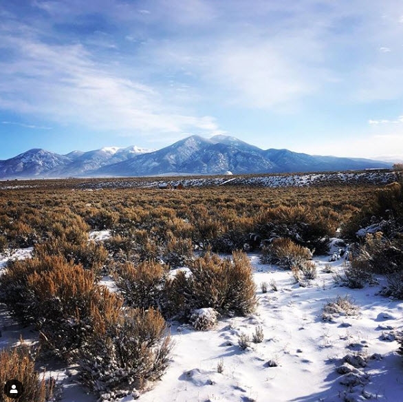 What is the Farmers' Almanac predicting for the 2025-26 winter season in New Mexico?