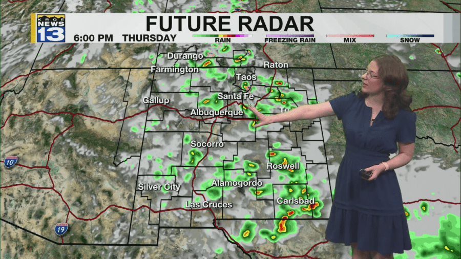 Storms and showers continue around New Mexico