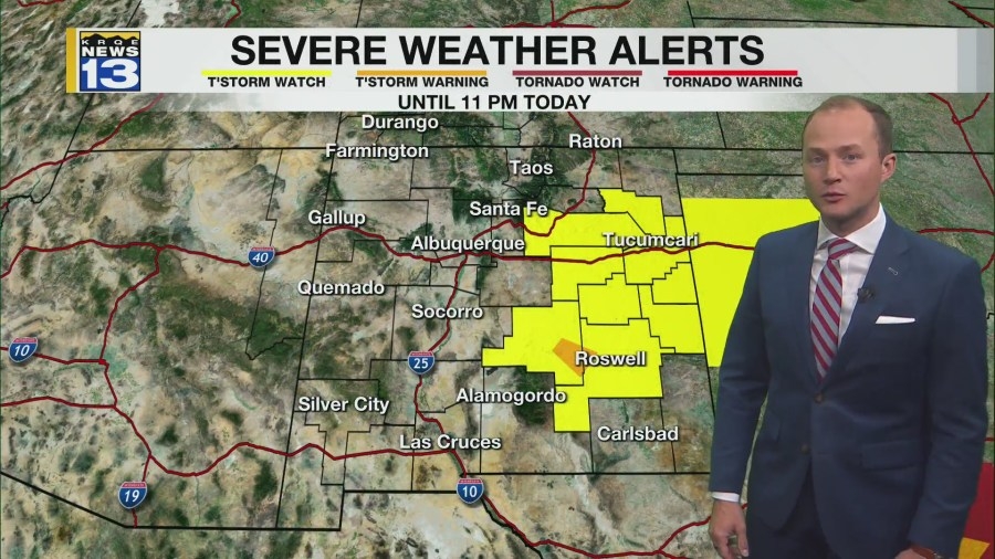Storm chances continue everyday this week for parts of New Mexico
