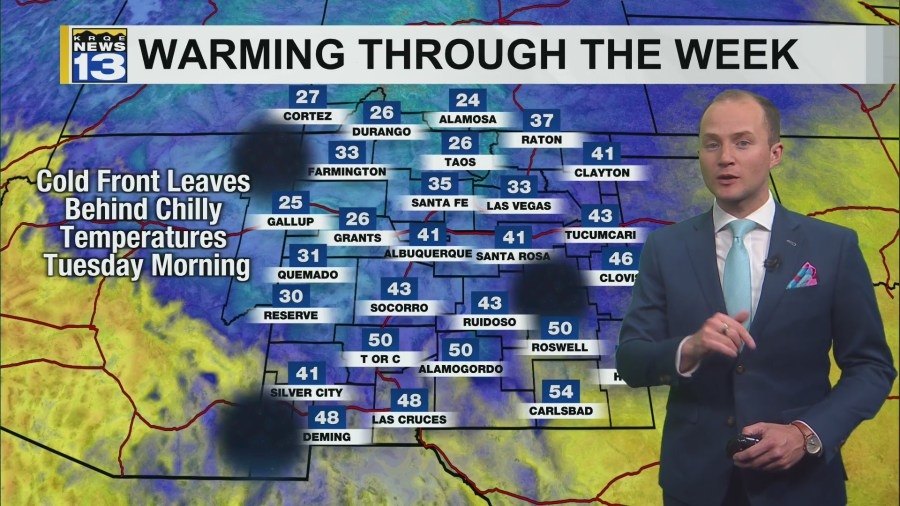 Late season freeze for parts of western and northern New Mexico Tuesday morning