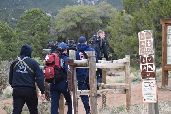 AFR responds to injured hiker at Elena Gallegos Open Space