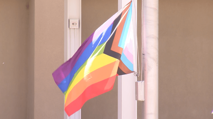 City of Albuquerque raises Pride flag over Civic Plaza