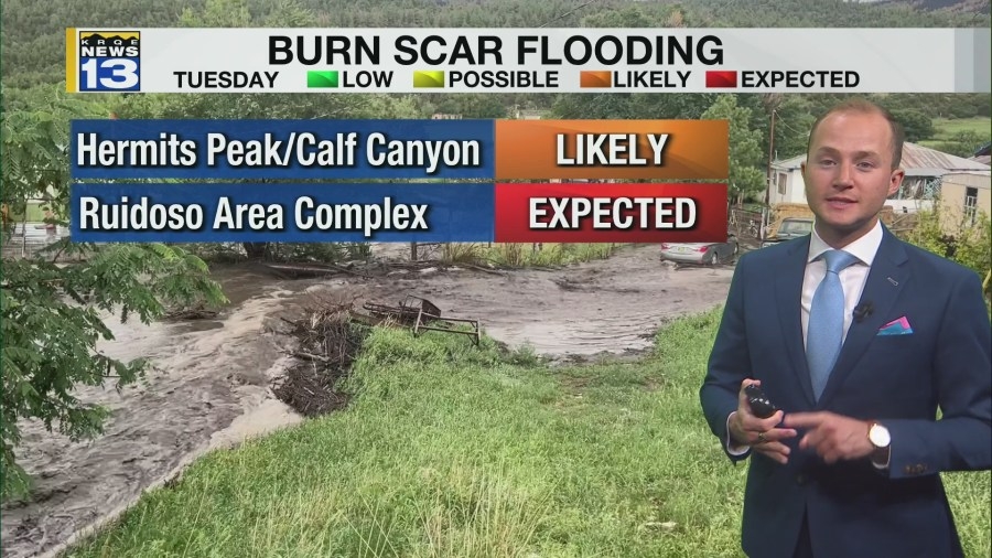 Another round of storms develop in New Mexico Tuesday afternoon