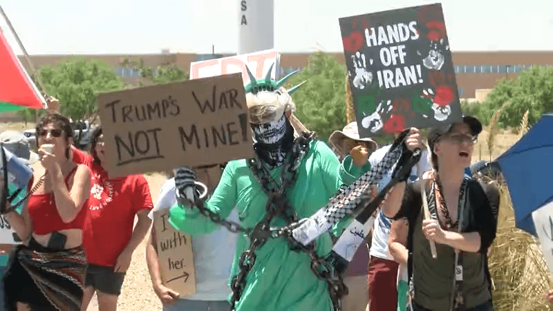Protest held in Albuquerque following US military strike on Iranian nuclear sites
