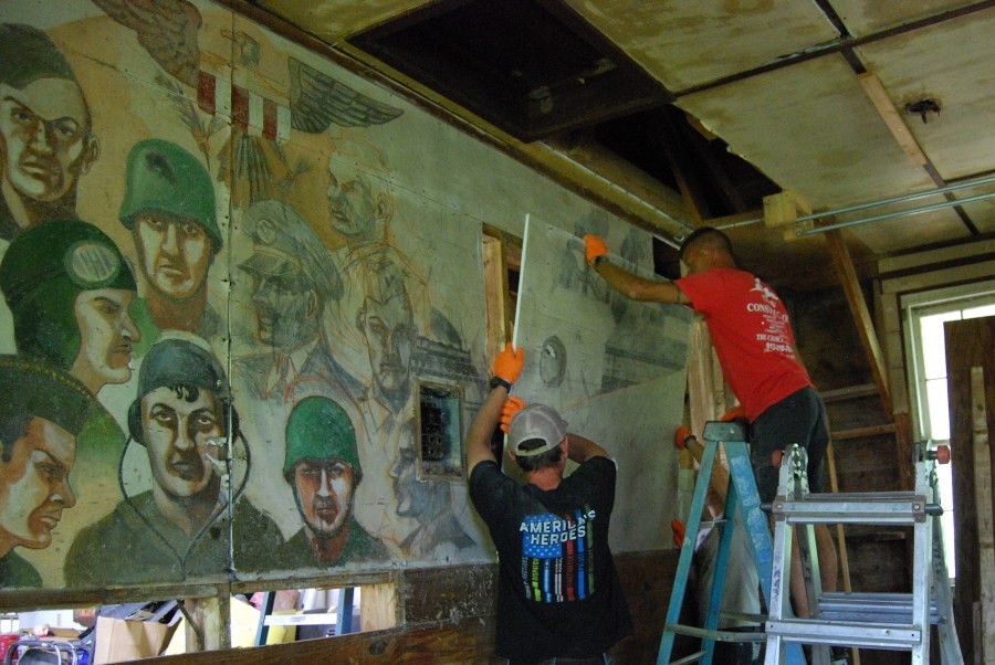 WWII-era mural from Camp Crowder saved by Neosho Arts Council