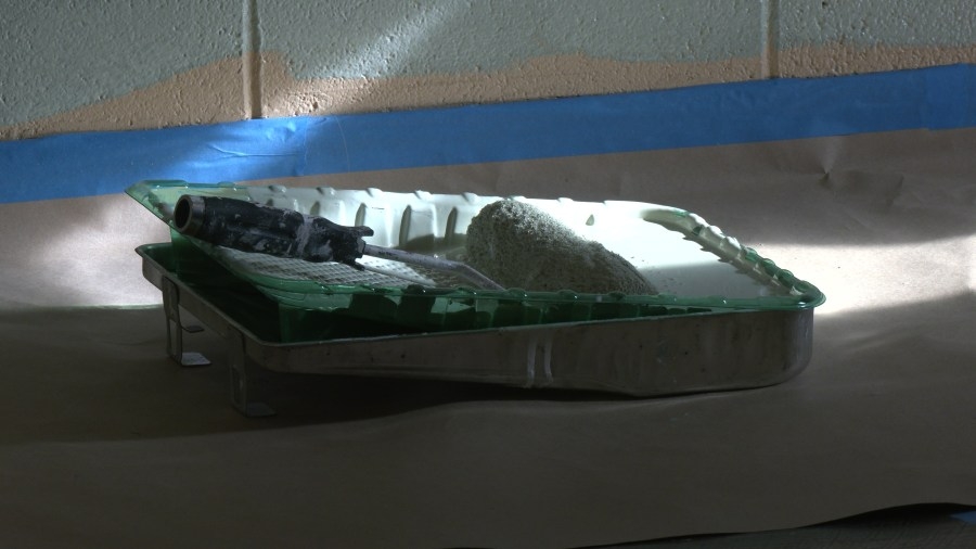 Volunteers spend the weekend renovating local outreach center