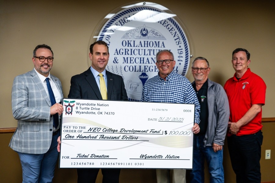 Wyandotte Nation commits $100,000 annually to NEO for the next five years