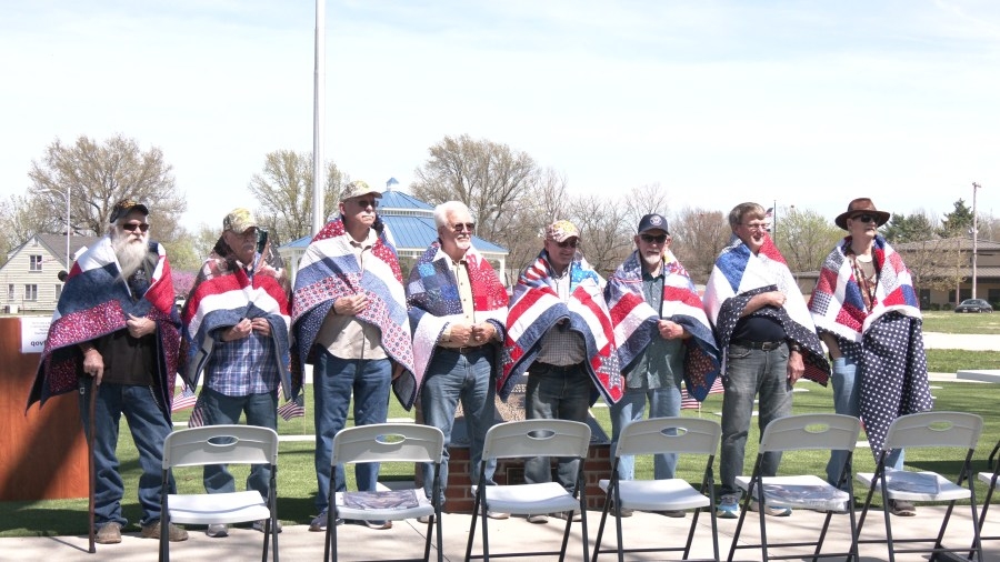 Veterans honored with handmade quilts at Barton County Memorial Park