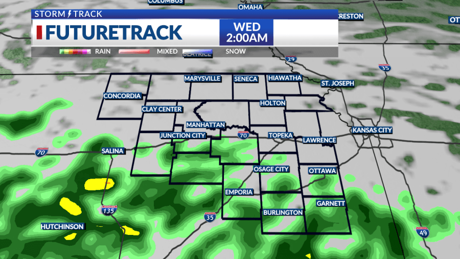 Increasing cloud cover through this afternoon, rain arrives tonight