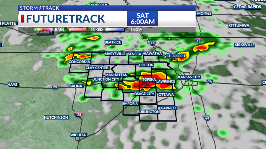 Storms move in tonight, drying out tomorrow afternoon