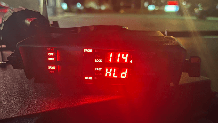 Driver caught speeding 114 miles per hour in Topeka