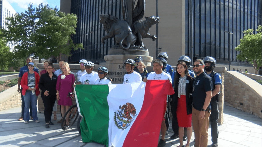 Cyclists from Wichita's sister city in Mexico arrive after 1,500-mile journey for Riverfest