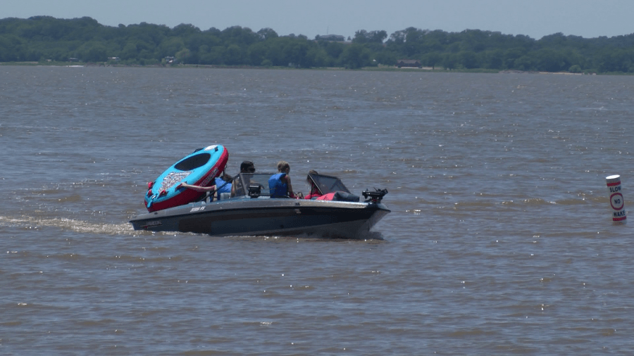 Cheney Lake rapidly rising after heavy rain on Tuesday