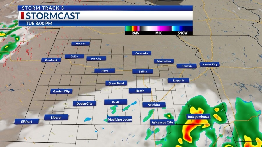 Monday severe risk, more storm chances this week