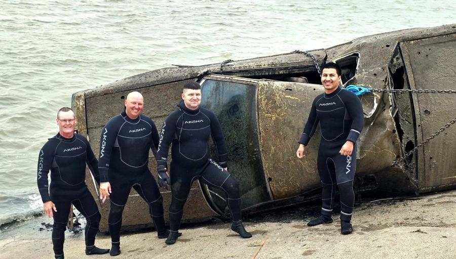 Vehicle found at the bottom of a Kansas lake