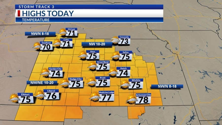 Warmth sticks around, unsettled skies late in the week