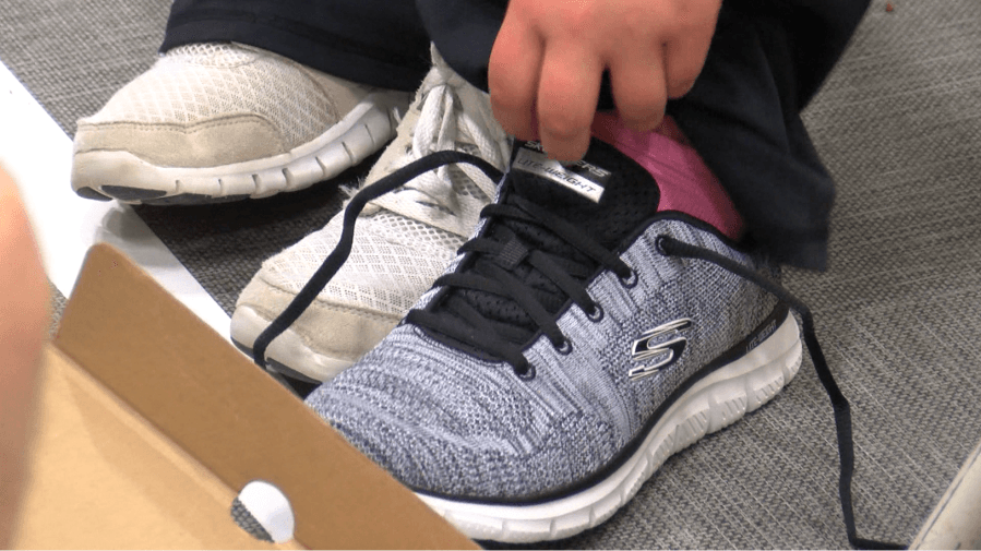 Wichita school kids gifted 2,000 shoes
