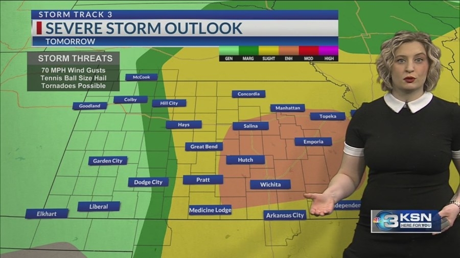 Storm Track 3 Forecast: All forms of severe weather possible Tuesday evening