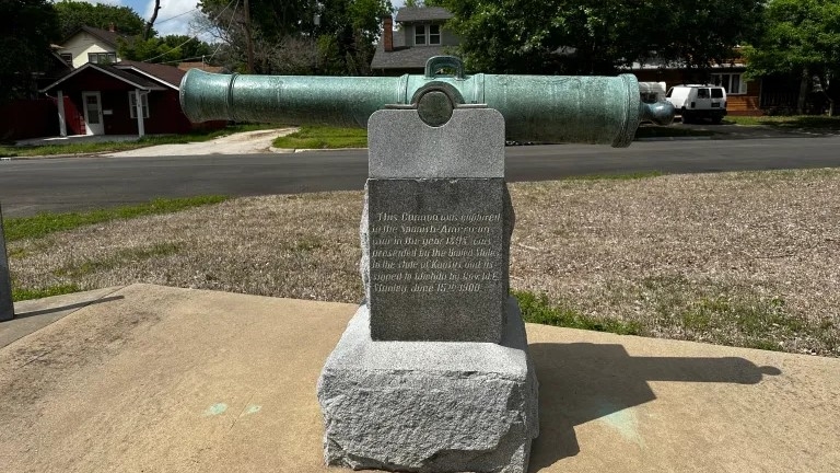 Suspect in Wichita cannon theft said his life was in danger: affidavit