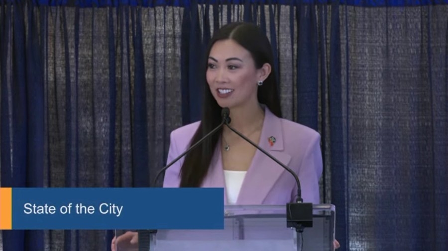 Mayor Lily Wu gives State of the City speech