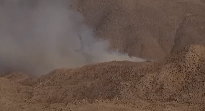 Firefighters tackle brush fire near SR-78, east of Julian