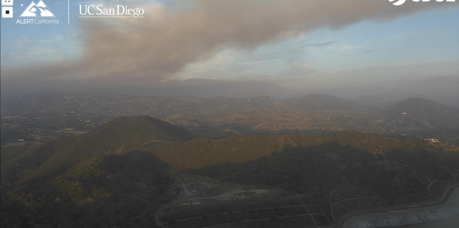 Large brush fire in northern San Diego County prompts evacuations