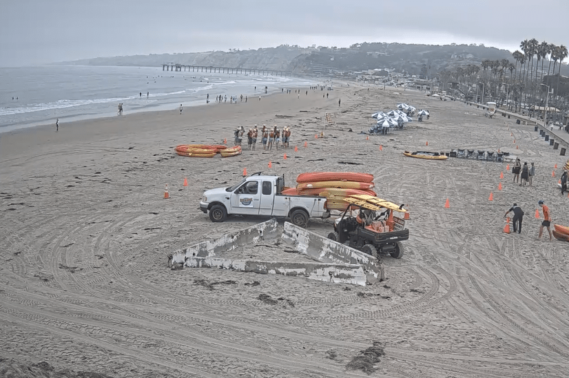 Photos of San Diego coastline the morning after tsunami advisory