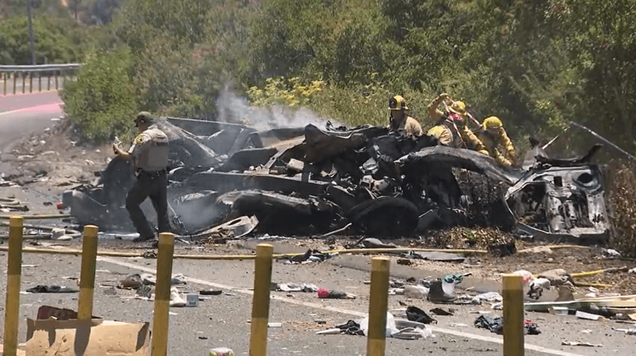 Authorities release more information on fiery Poway crash that killed five